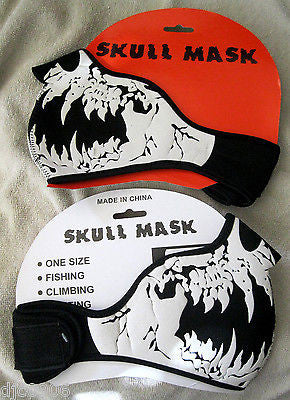 Monster Vampire Death Skeleton Half Neoprene Mask For Motorcycle,Halloween-New