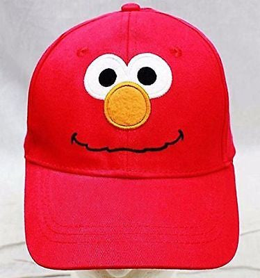 Sesame Street Elmo Face Signature Baseball Cap-Tickle Me Elmo Face Cap-New!