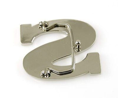Initial Letter Stainless Metal "S" Buckle-S Initial Belt Buckle-Brand New!