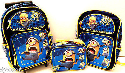 Despicable Me 2 Jerry Stuart Eye Gots Mad Minion Skills 12" & Minion Lunch Box