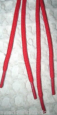 Premium 54" Round Bright Red Design Rockabilly Punk Shoe laces Shoelaces-New!