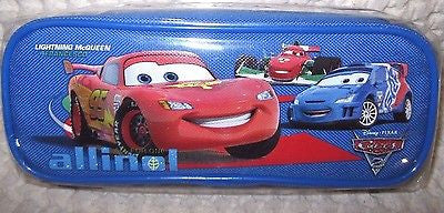 DISNEY CARS LIGHTNING MCQUEEN BLUE PENCIL CASE CARRYING CASE-BRAND NEW!