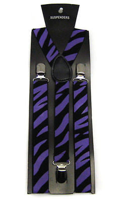 Unisex Men's Blue with White Anchors Y-Style Back Adjustable suspenders-New!