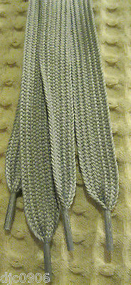 Premium Thick Silver Gray Grey Rockabilly Punk Shoe Laces Shoelaces-New Tags!