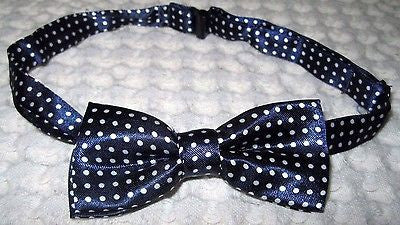 Kids Boys Girls Solid French Blue Adjustable Bow Tie-Children's Blue Bow tie-New