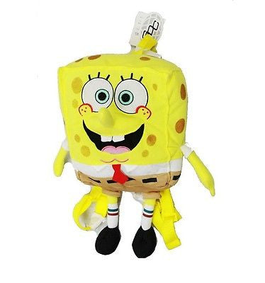 Nickelodeon Yellow Sponge Bob 14 " Plush Figure Backpack Tote- NEW in Tags!