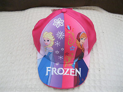 Disney Kids Girls Boys Frozen Elsa & Anna Kids Adjustable Baseball Cap/Hat-New!