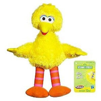 Sesame Street Yellow Big Bird with B Block Plush Doll Soft Stuffed Toy Figure