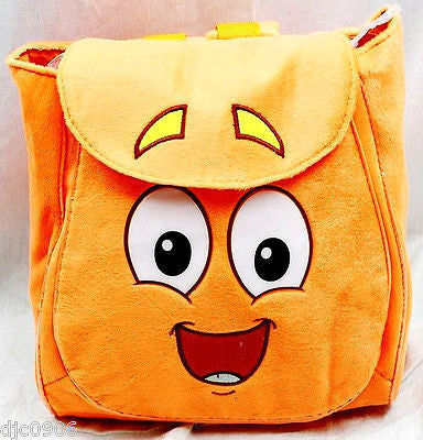 Nickelodeon Orange Diego Dora The Explorer 10" Plush Backpack Tote- NEW w/Tags!