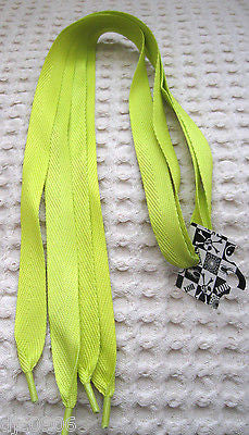 Premium Thick Bright Neon Yellow Rockabilly Punk Shoe Laces Shoelaces-New Tags!