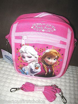 Large Disney Frozen Elsa Anna Olaf Blue Shoulder Purse Bag/Messenger Bag-New!