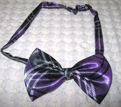 Kids Boys Girls Children White&Red Checkers Checkered Adjustable Bow Tie-New!