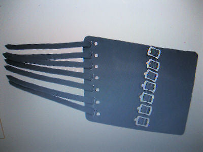 Leather 7 Buckle Gauntlet Wristband Wrist Band METAL,PUNK,GOTH,BIKER Styles