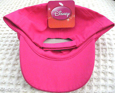 Disney Minnie Mouse Pink Polka Dot Screen Print Adjustable Baseball Cap-New!