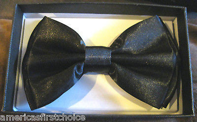 MEN Bow Tie Tuxedo Classic BLACK BowTie Adjustable PreTied Bow Tie-New ikn Box!2