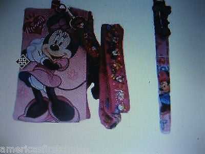 DISNEY MICKEY MOUSE&FRIENDS LANYARD WITH DETACHABLE COIN POUCH/WALLET/PURSE-NEW