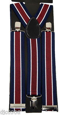 Dark Royal Blue Thick 1 1/2" Y-Style Back suspenders-New in Package!