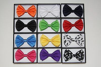 BRIGHT WHITE ADJUSTABLE  BOW TIE BOWTIE-NEW IN GIFT BOX!IWHITE BOW TIE