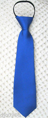 Kids Teens Blue Bow Tie,Blue Pre-Tied NeckTie & Blue Adjustable Suspenders Combo
