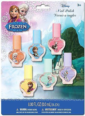 Disney Frozen Anna,Elsa&Olaf Nail 6 Pack Nail Polish Set and 6 pack lip balm Set
