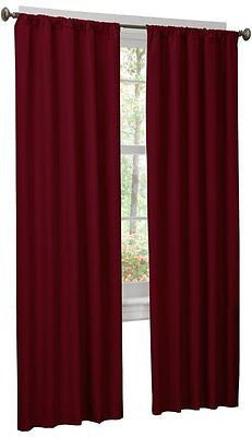 Window Wear Micro Fiber Window 2-Pack Dark Red Burgundy Panels, 84 inches-New!