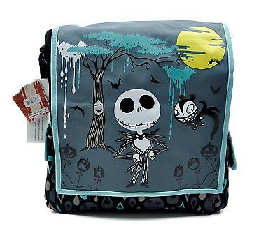 Nightmare Before Christmas Tall Messenger Bag Purse Jack Goth Punk Psychobilly