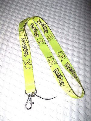 Pokemon Yellow with Ball Pokemon Lanyard ID Holder-Pikachu Lanyard-Brand New!