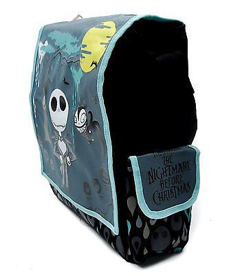 Nightmare Before Christmas Tall Messenger Bag Purse Jack Goth Punk Psychobilly