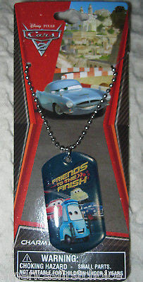 Disney Kids The Cars Friends to the Finish line Dog Tag Necklace PARTY FAVORS