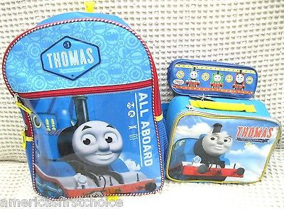 Thomas the Train 12" Backpack by Hit Entertainment + matching lunch box combo