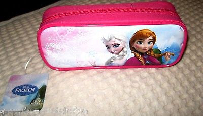 Disney Frozen Anna and Elsa Light Blue with Snowflakes Background Coin Case-New!