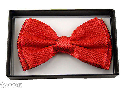 NAVY BLUE DIAMOND MESH PATTERN  ADJUSTABLE  BOW TIE-BLUE BOW TIE NEW IN BOX