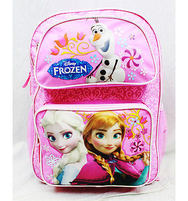 Walt Disney Frozen Anna Elsa Olaf 16" Adjustable Strap Backpack-Brand New w/Tag