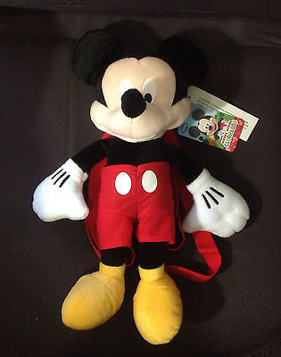 Walt Disney Mickey Mouse Clubhouse Plush Backpack Tote 17" NEW with Tags!