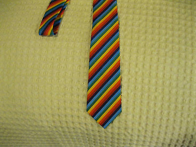 Rainbow Striped Stripes Unisex Men's Tie Necktie 57" Longx 3" Wide-New in Pkg!