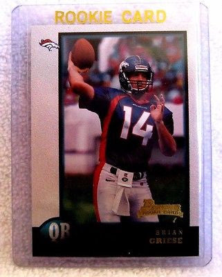 Brian Griese RC 1998 Finest Refractor w/ Protector Card #122-Denver Broncos QB