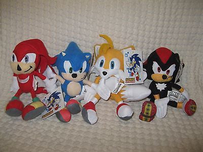 Sonic the Hedgehog,Tails,Shadow Plush 10"-12" Combo Plush Trio Set-New with Tags
