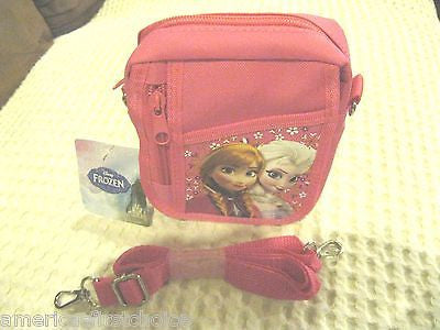 Disney Frozen Elsa Anna Light Blue+Hot Pink Shoulder Purse Bags/Messenger Bags