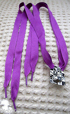 Premium Thick Bright Neon Purple Rockabilly Punk Shoe Laces Shoelaces-New Tags!