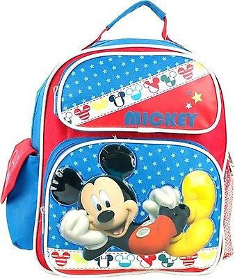 Mickey Mouse School 10"-12" Backpack Back Pack by Disney-New with Tags!!