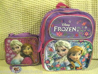 Disney Frozen Anna Elsa Sisters Stick Together Backpack,Pencil Case, & Study Set