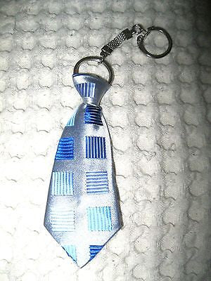 Blue Argyle Necktie 7" Keychain -Blue Diamonds Neck tie Keychain-Brand New!