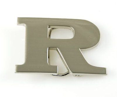 Initial Letter Stainless Metal "R" Buckle-R Initial Belt Buckle-Brand New!