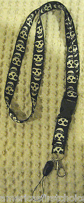 Lanyard/Landyard Black and White Misfits Skulls 15" lanyard-New!!!Misfits Skulls