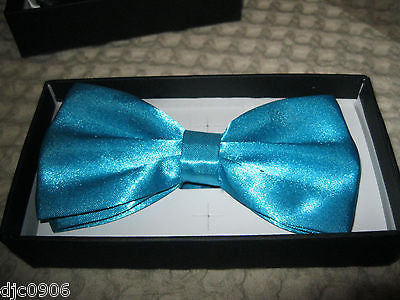 SHINY SKY POWDER BLUE TUXEDO ADJUSTABLE BOWTIE BOW TIE-NEW IN BOX! BLUE BOW TIE