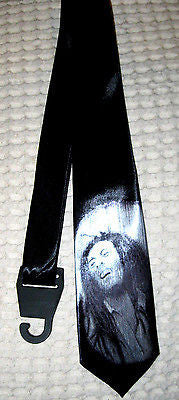 Solid Black with Bob Marley Unisex Men's Tie Necktie 57"Lx 3W" W-New in Package!