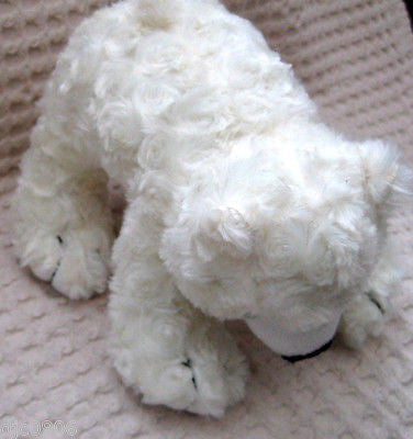 White Polar Plush Bear-8" White Polar Plush Bear by Lonely Toys-New without Tag