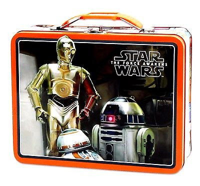 Disney Star Wars Designer Tin Bucket Handle Purse Carrying Case Lunchbox-New!