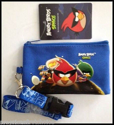 DISNEY MCQUEEN TATER BLUE AND RED LANYARD WITH DETACHABLE COIN POUCH/WALLET-NEW