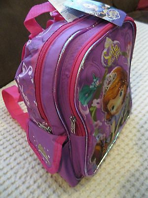 DISNEY SOFIA THE FIRST LITTLE PRINCESS 10"BACKPACK WITH MULTIPLE COMPARTMENTS